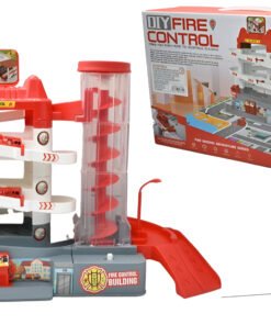 Pista Estacionamiento De Bomberos Con Movimiento