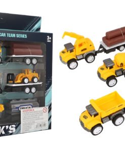 Vehiculos Juguetes Mini Camiones En Caja X 3 Unidades 16 Cm