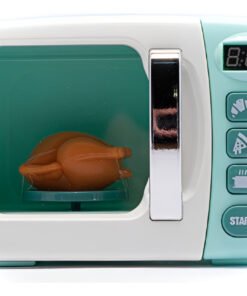 Microondas Vintage Turquesa De Juguete Cocina Con L/sonido