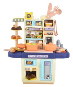 Kit Mini Cocina Para Niños Con Accesorios Luz Agua Y Vapor