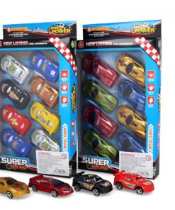 Vehiculo Juguete Set De 8 Autos De Carrera En Caja.