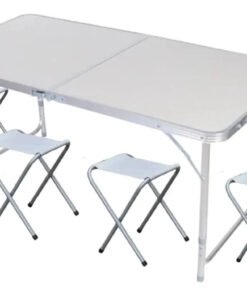 Mesa Plegable De Camping Con Bancos 120x60x55cm Ofertshop