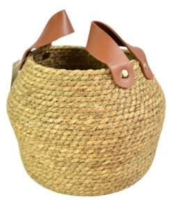 Alternative view of Cesta Tejida De Ratán Con Asas 18x18cm. Decoración