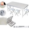 Mesa Plegable De Camping Con Bancos 120x60x55cm Ofertshop - Image 2