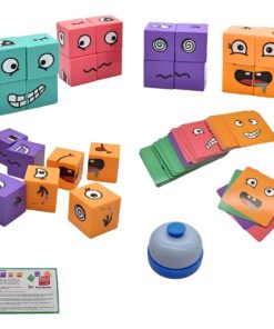 Juego De Mesa Cubos De Expresiones Faciales Intercambiables