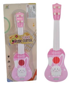 Guitarra De Juguete Rosada 36 X 12 Cm. Ofertshop