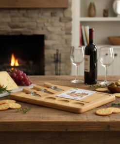 Alternative view of Tabla De Bamboo Para Picadas Con Cubiertos 33x23x1.8cm