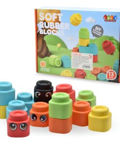 Juego De Bloques De Goma 13pcs 28x20x7cm. Ofertshop