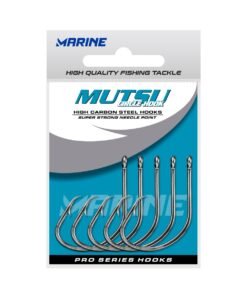 Anzuelo Marine Sports Mutsu Black Nikel Blister - Medida: 1/0 x 30 Unidades