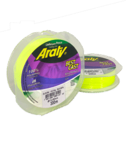 Araty Best Cast x 300m Amarillo Flúo - Diámetro: 0.40mm x 300m