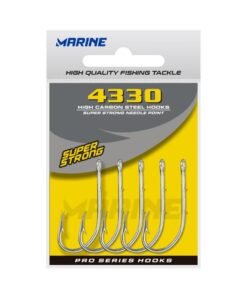 Anzuelo Marine Sports 4330 Niquelado en blister - Medida: Nº 6/0 x 20 unidades