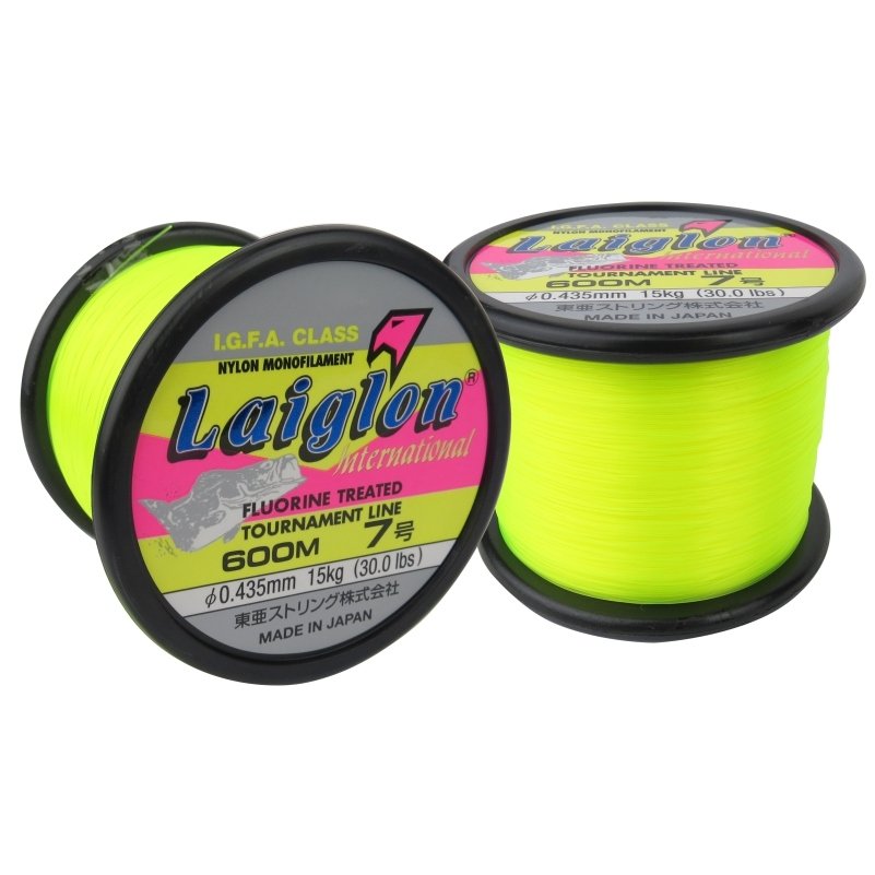 Tanza Laiglon Bobina x 600m Amarilla Origen Japón - Diámetro: 0.500mm