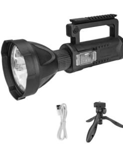 Foco Linterna Led Con Batería Recargable Con Trípode 4 Modos