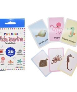 Cartas didácticas animales del mar 12x8cm