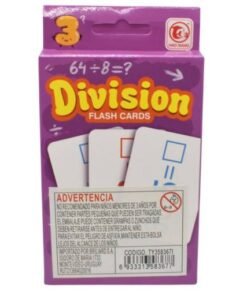 Cartas didácticas división 12x8cm