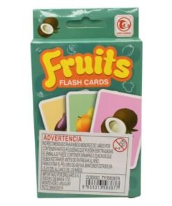 Cartas didácticas frutas inglés 12x8cm