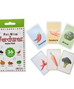 Cartas didácticas nombres de verduras 12x8cm