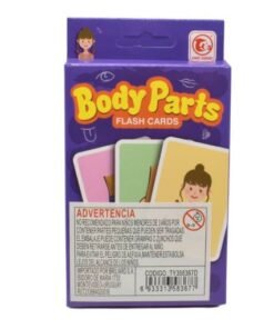 Cartas didácticas partes del cuerpo inglés 12x8cm