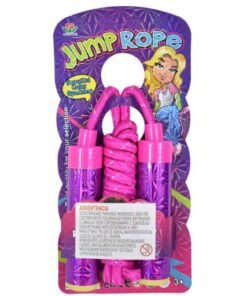 Cuerda de saltar infantil rosada 2mts.