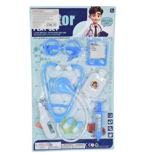 Juego de doctor en blíster 8pcs.