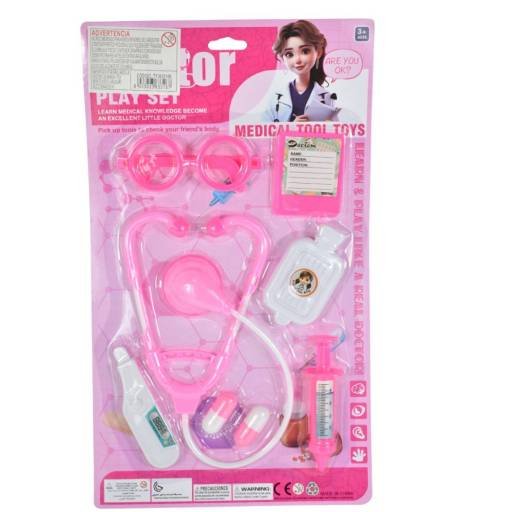 Juego de doctora en blíster 8pcs.