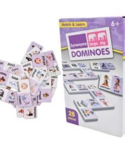 Juego dominó de aprendizaje de sinónimos 28pcs