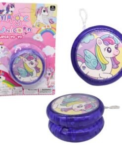 Juguete YO-YO luminoso unicornio 15x10cm
