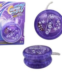 Juguete YO-YO luminoso violeta 14x9cm