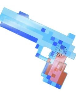 Pistola con luces y sonido 21x13cm. Celeste