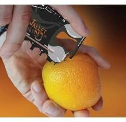 Tarjeta wallet ninja multiusos acero 8.5 x 5 cm