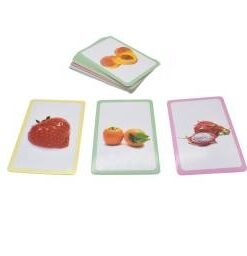 Alternative view of Cartas didácticas frutas inglés 12x8cm