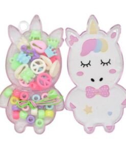 Set de unicornio para armar pulseras 12x6cm