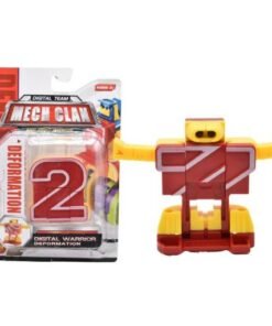 Número 2 robot transformable 6x3.cm