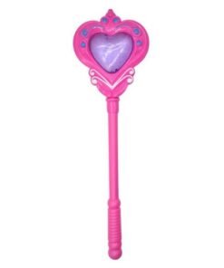 Varita mágica corazón con luz y sonido  31 x 9 cm