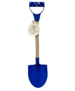 Pala de juguete azul con mango de madera 54cm