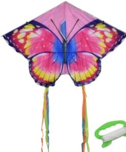 Cometa Mariposa Rosa 100x65cm