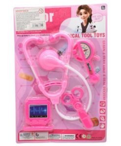 Juego de doctor en blíster 4pcs. Rosado