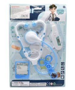 Juego de doctor en blíster 4pcs. Celeste