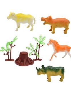 Juego de animales en bolsa 21x16cm.