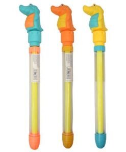 Pistola de agua tubo dinosaurio 36cm.