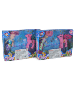 Muñeca sirena con pony 20 x 14.5 x 4.5 cm