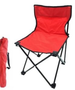 Silla plegable con funda 37 x 36 x 58 cm. Roja