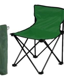 Silla plegable con funda 37 x 36 x 58 cm. Verde