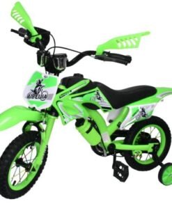 Bici moto rodado 12" con caramañola verde