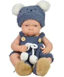 Muñeco bebé de goma 30cm. Gris