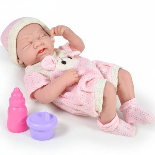 Muñeco bebé de goma realista 35cm
