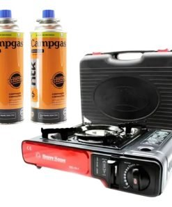 Anafe Cocinilla Portatil Gas Butano Con 2 Recarga Camping