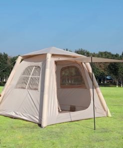 Carpa Inflable Para 4 Personas Con Avance Y Ventana Camping