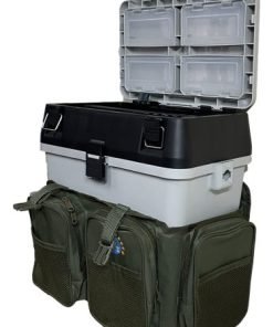 Alternative view of Caja Verde De Pesca C/bolsillos Y Soporte Tipo Mochila